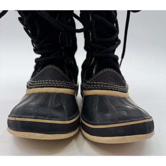 Sorel Joan Of Arctic Waterproof Winter Snow Boots Womens 7.5 Faux Fur Lined Blac - Picture 12 of 16